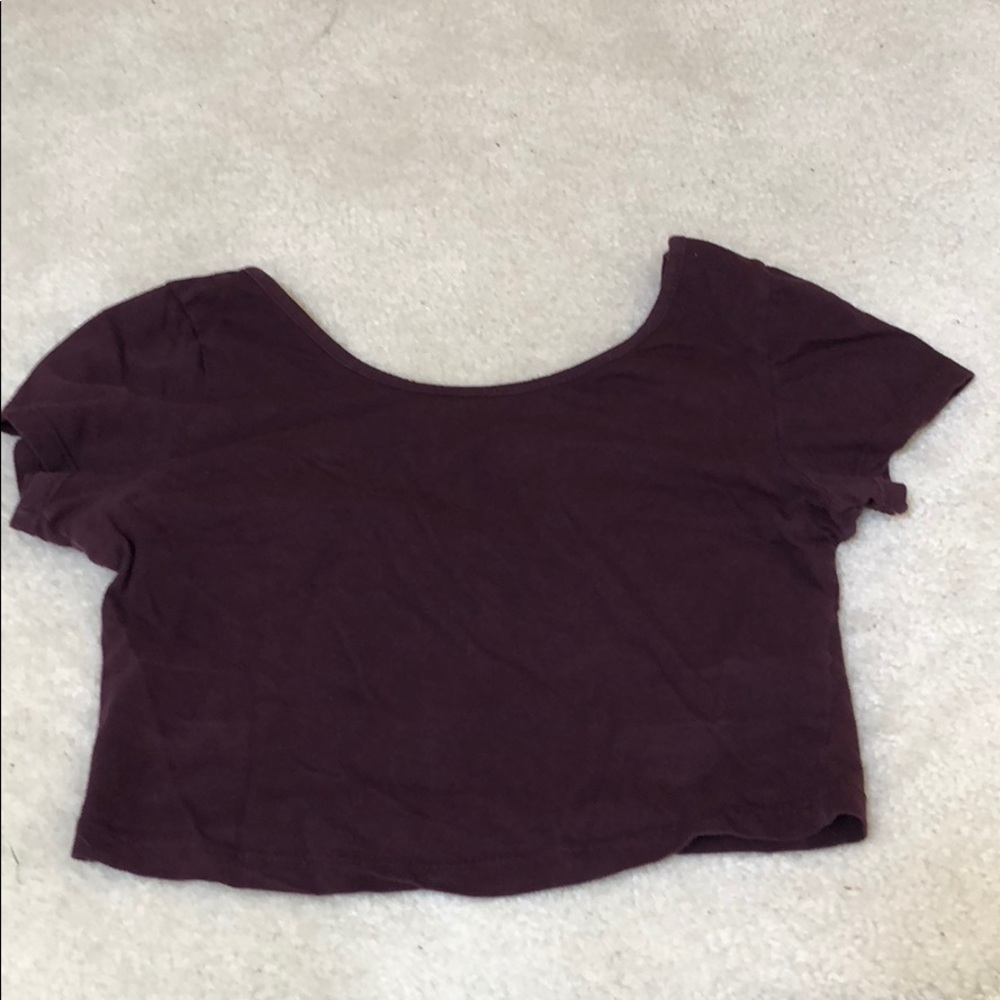 Maroon brandy Melville crop top